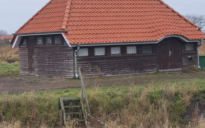 Dach des Schuppens auf dem BVO-Gelände erneuert